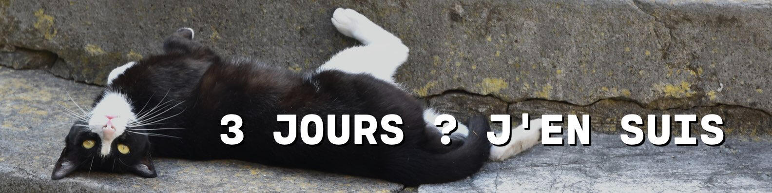 Semaine de 3 jours • 3 jours ? j'en suis